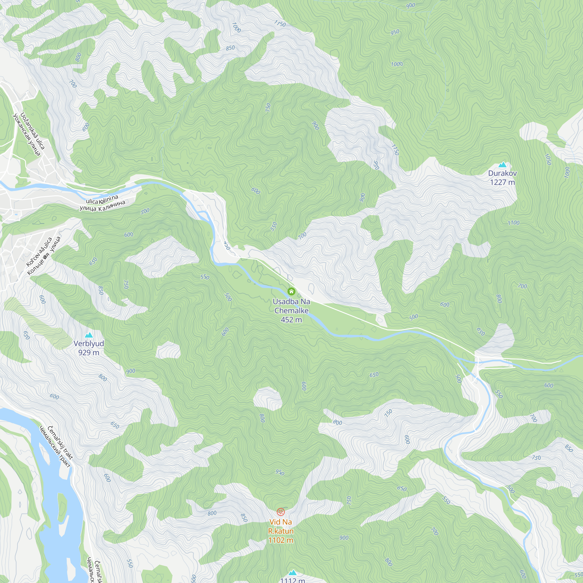 Usadba Na Chemalke map