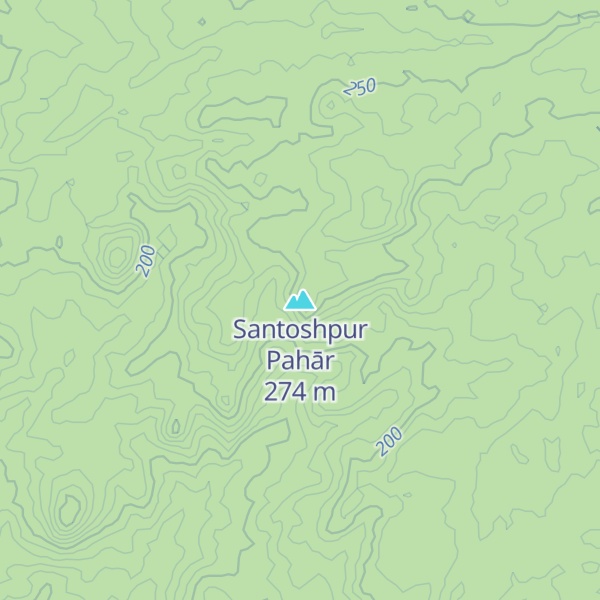 Map of Santoshpur Pahār