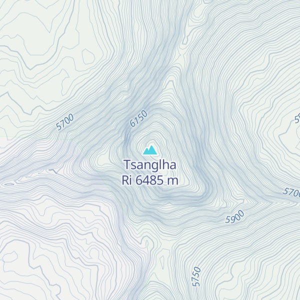 Map of Tsanglha Ri