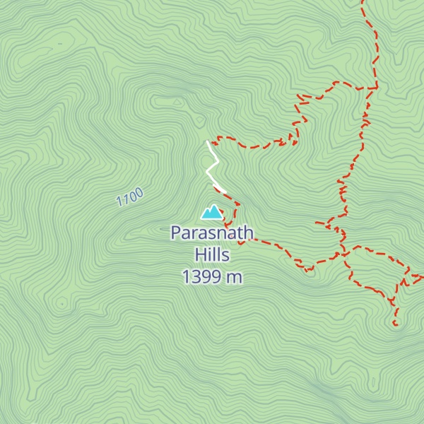 Map of Parasnath Hills