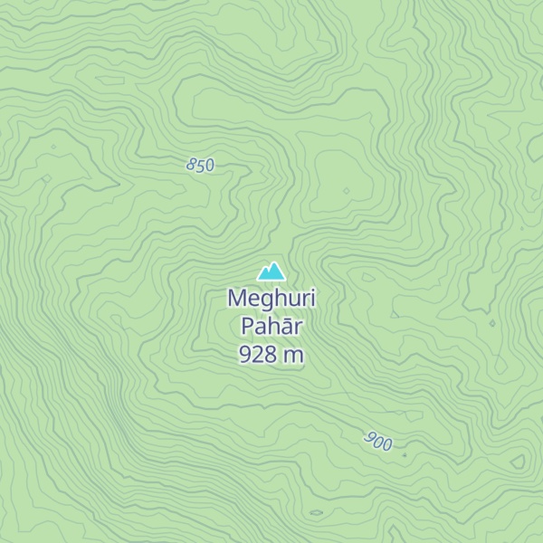Map of Meghuri Pahār
