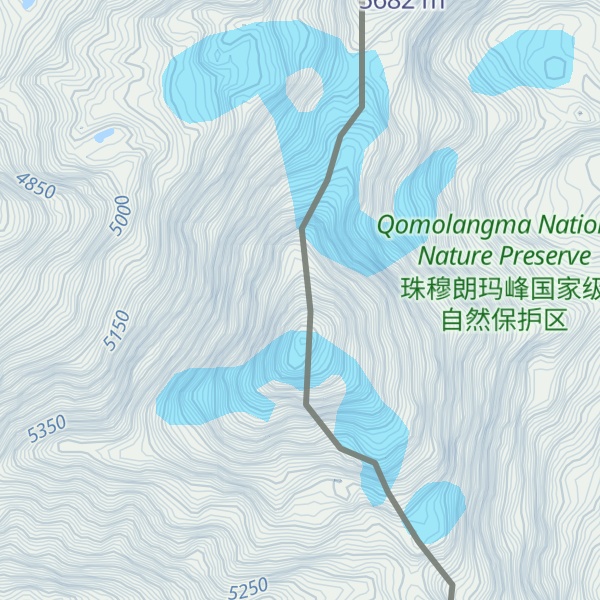 Map of Lā Líng Xuěshān