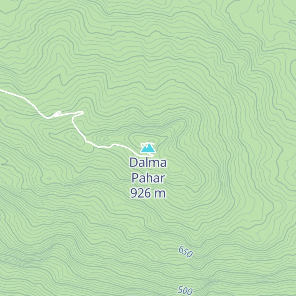 Map of Dalma Pahar