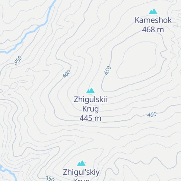 Map of Zhigulskii Krug