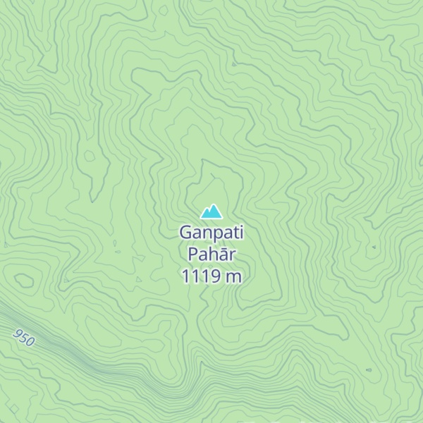 Map of Ganpati Pahār