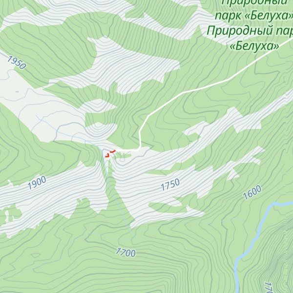 Map of Izba S Krishei Iz Kori