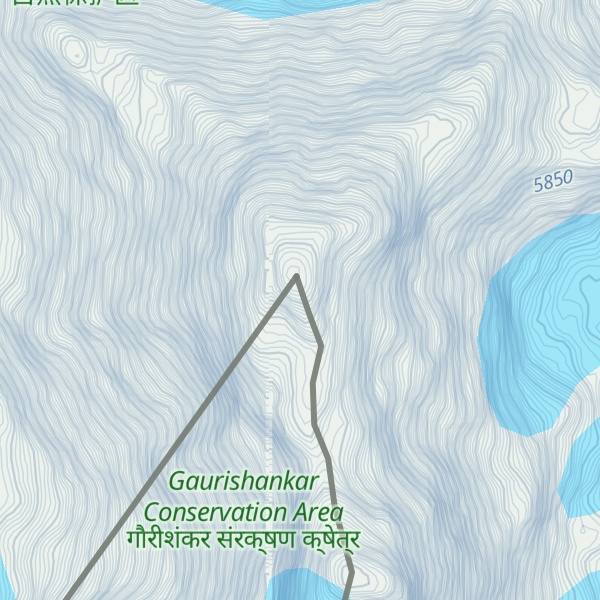 Map of Gauri Sankar