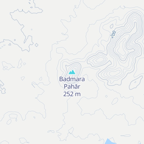 Map of Badmara Pahār