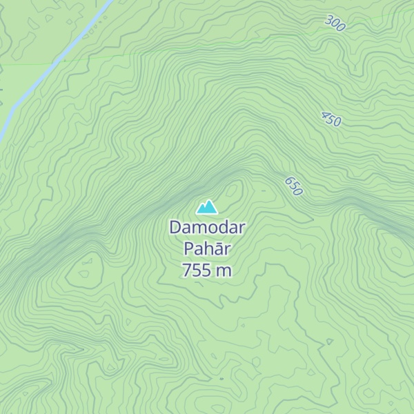 Map of Damodar Pahār