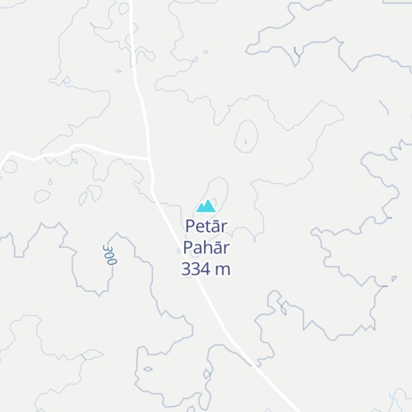 Map of Petār Pahār