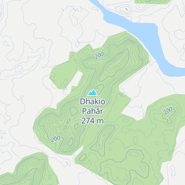 Map of Dhakio Pahār
