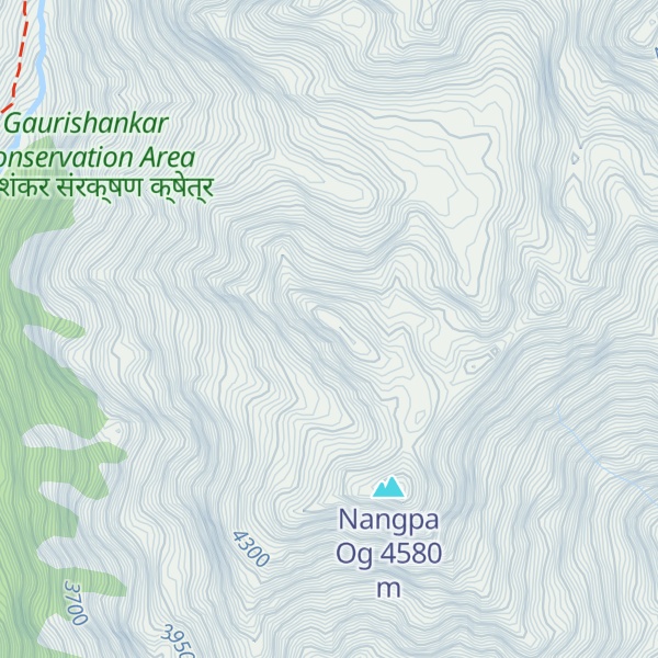 Map of Nangpa Teng