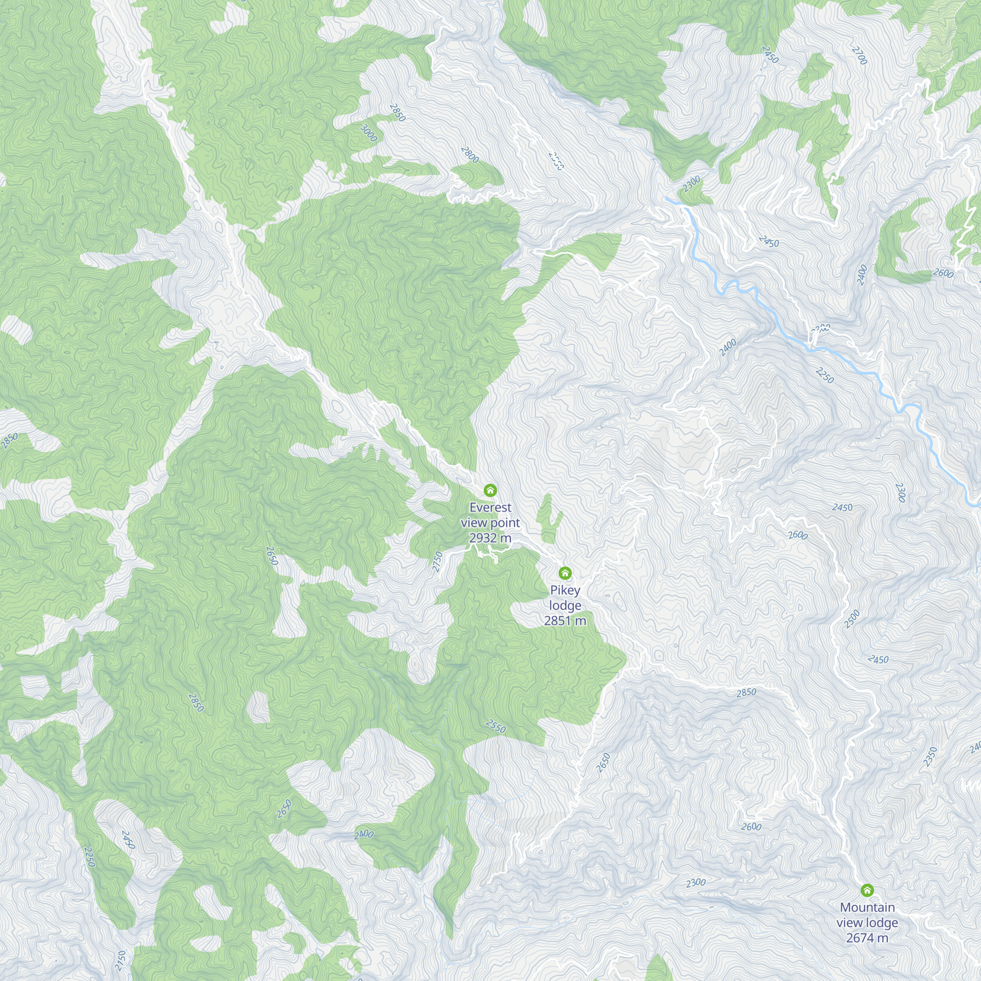 Everest view point map