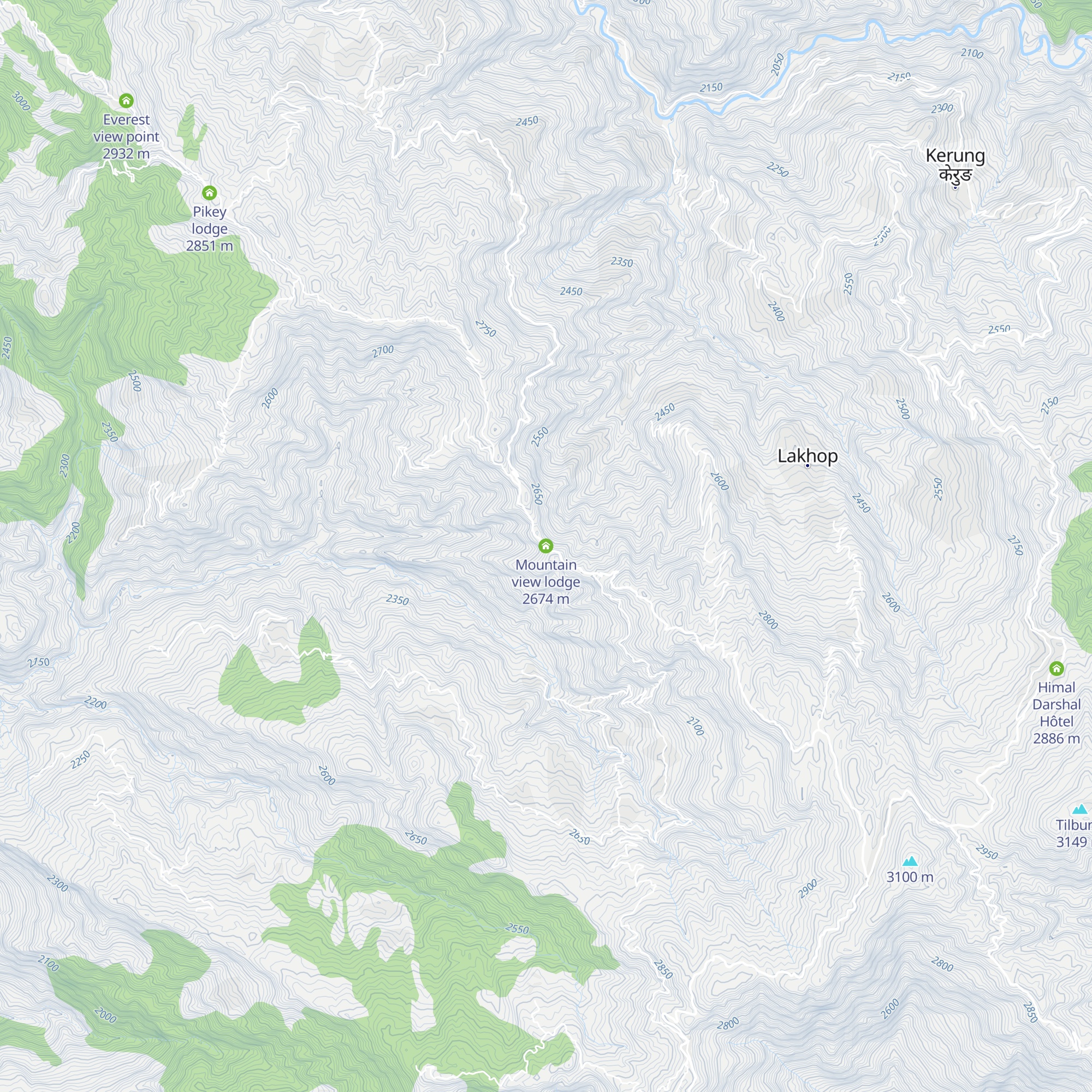 Mountain view lodge map