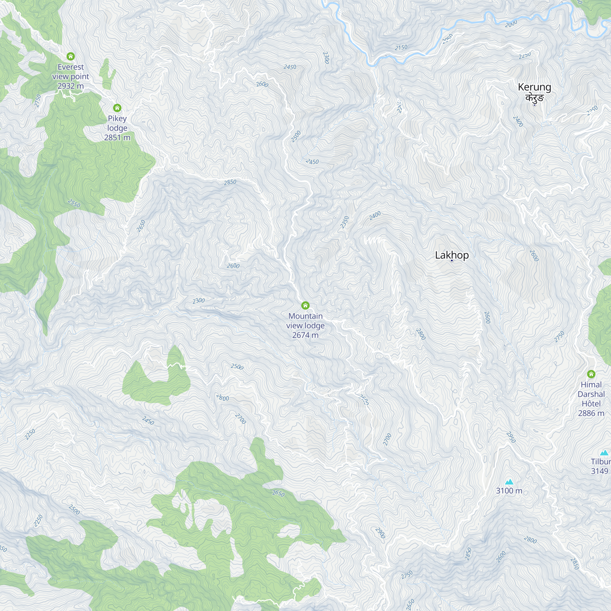 Mountain view lodge map