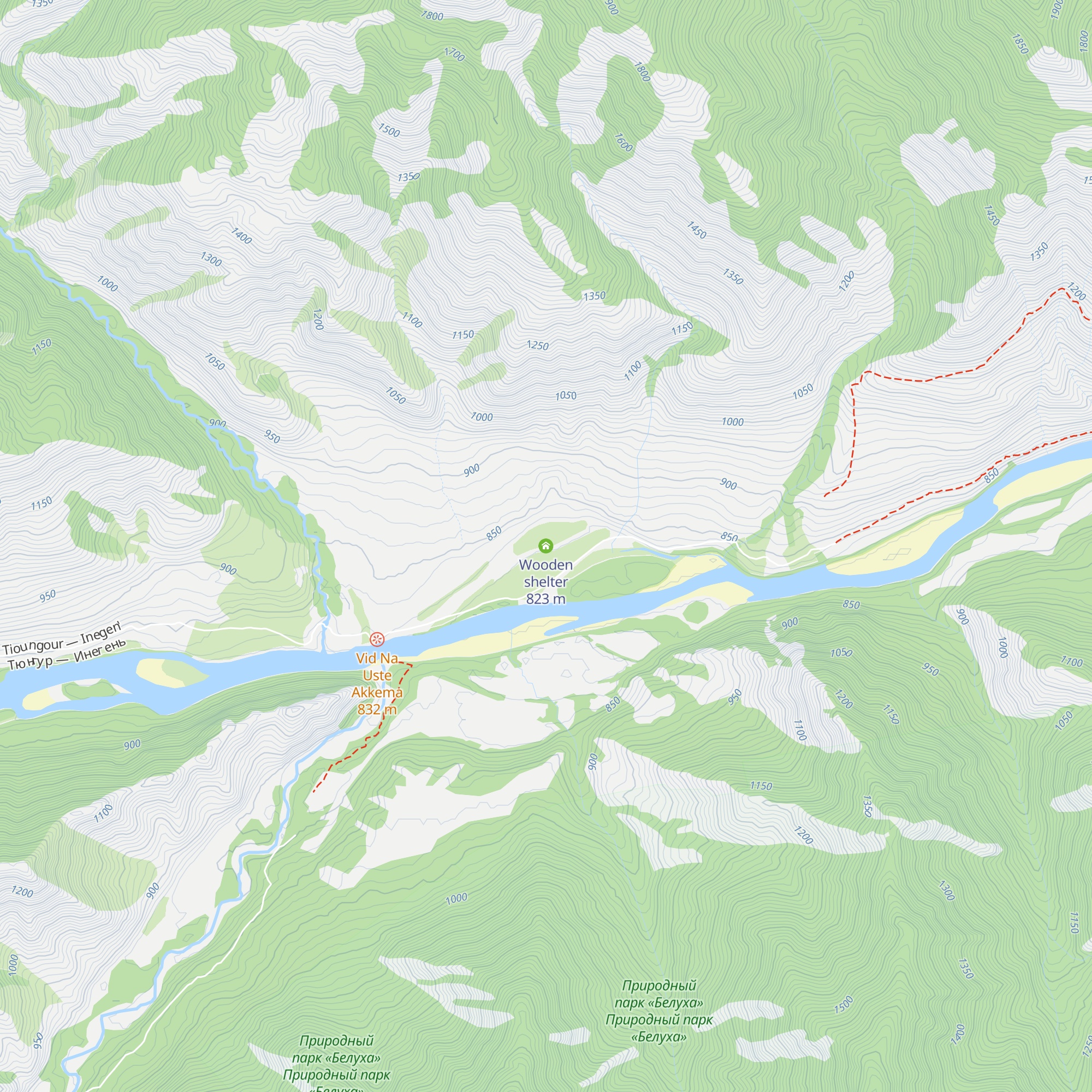 Wooden shelter map