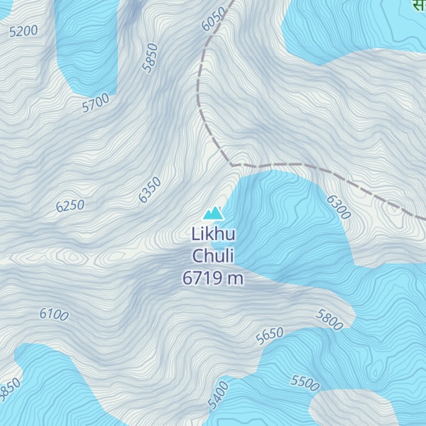 Map of Likhu Chuli