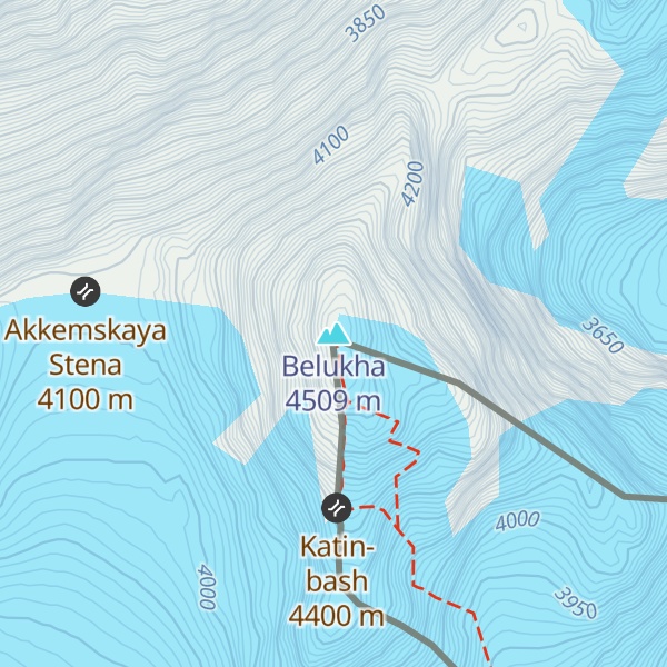 Map of Belukha