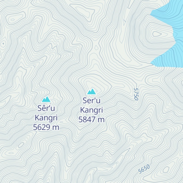 Map of Ser'u Kangri