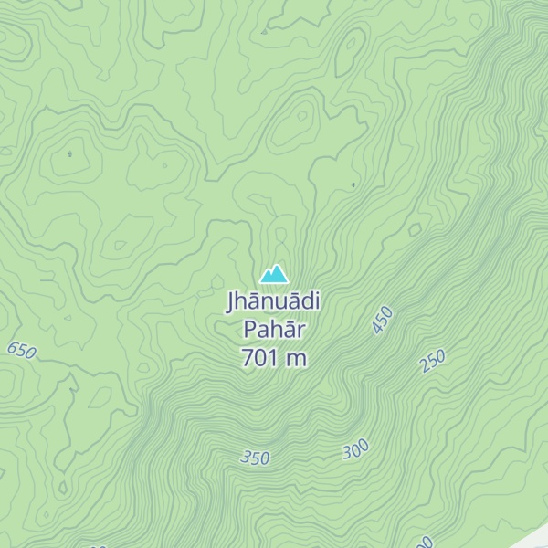 Map of Jhānuādi Pahār