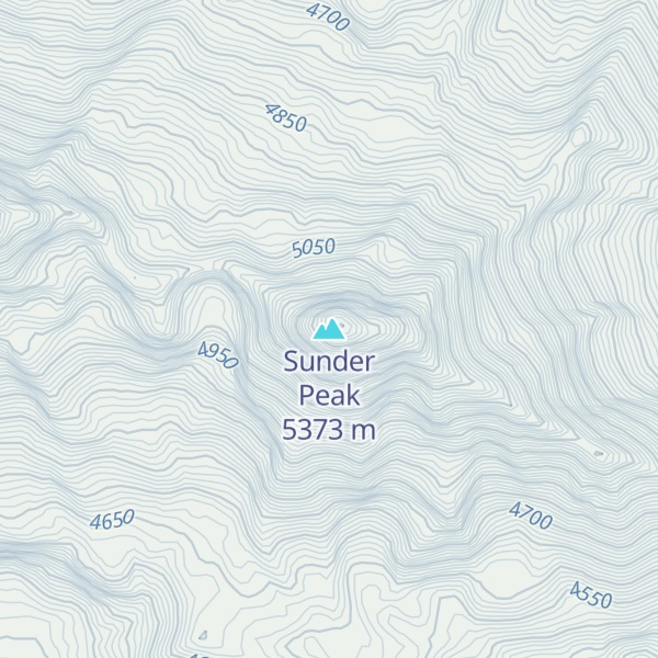 Map of Sunder Peak