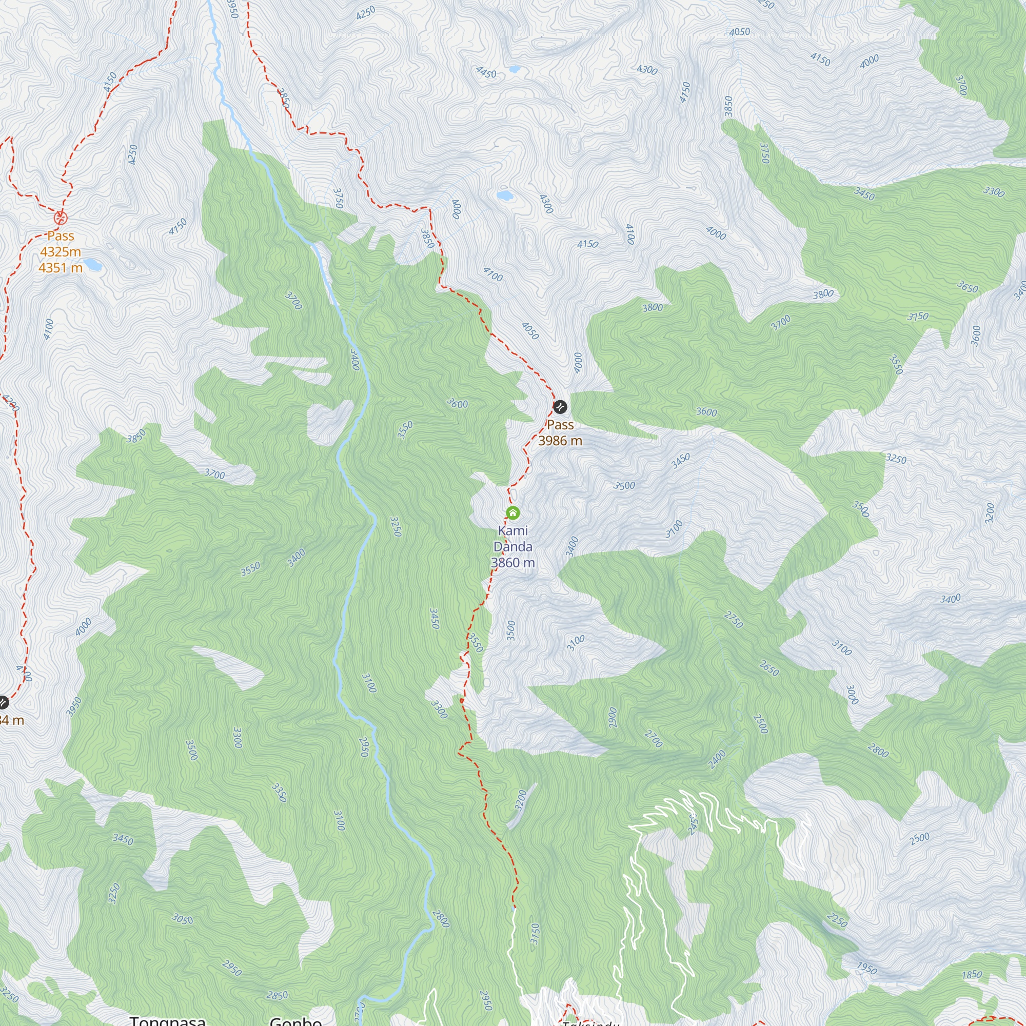 Kami Danda map