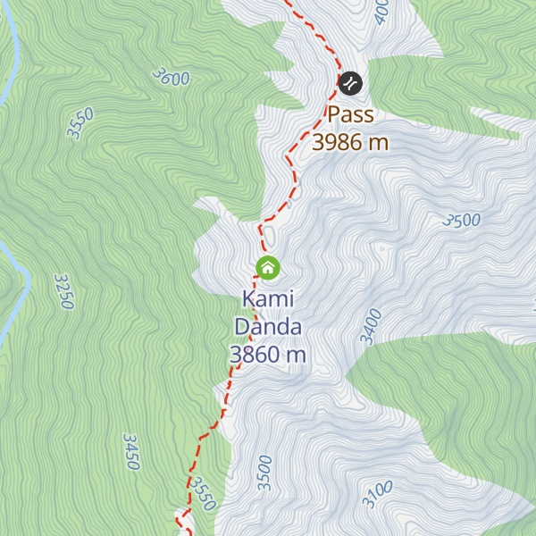 Map of Kami Danda