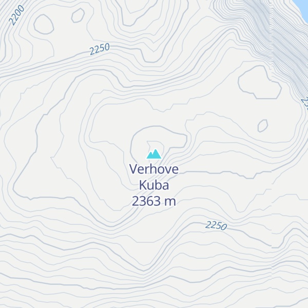 Map of Verhove Kuba