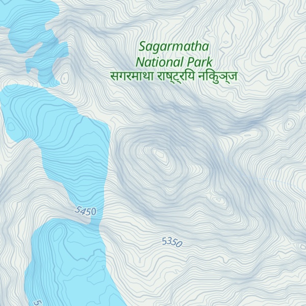 Map of Phari Lapcha