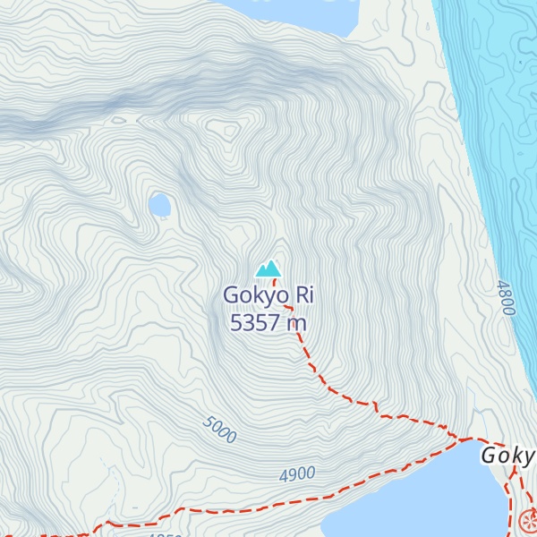 Map of Gokyo Ri