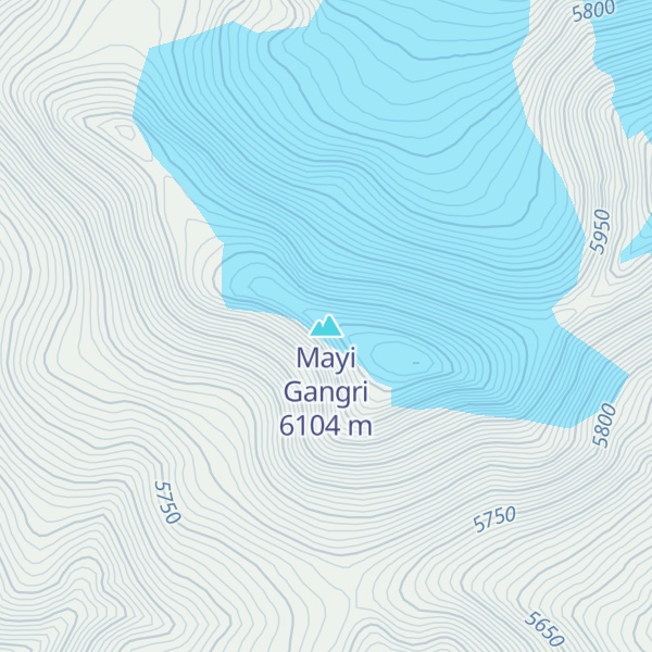 Map of Mayi Gangri