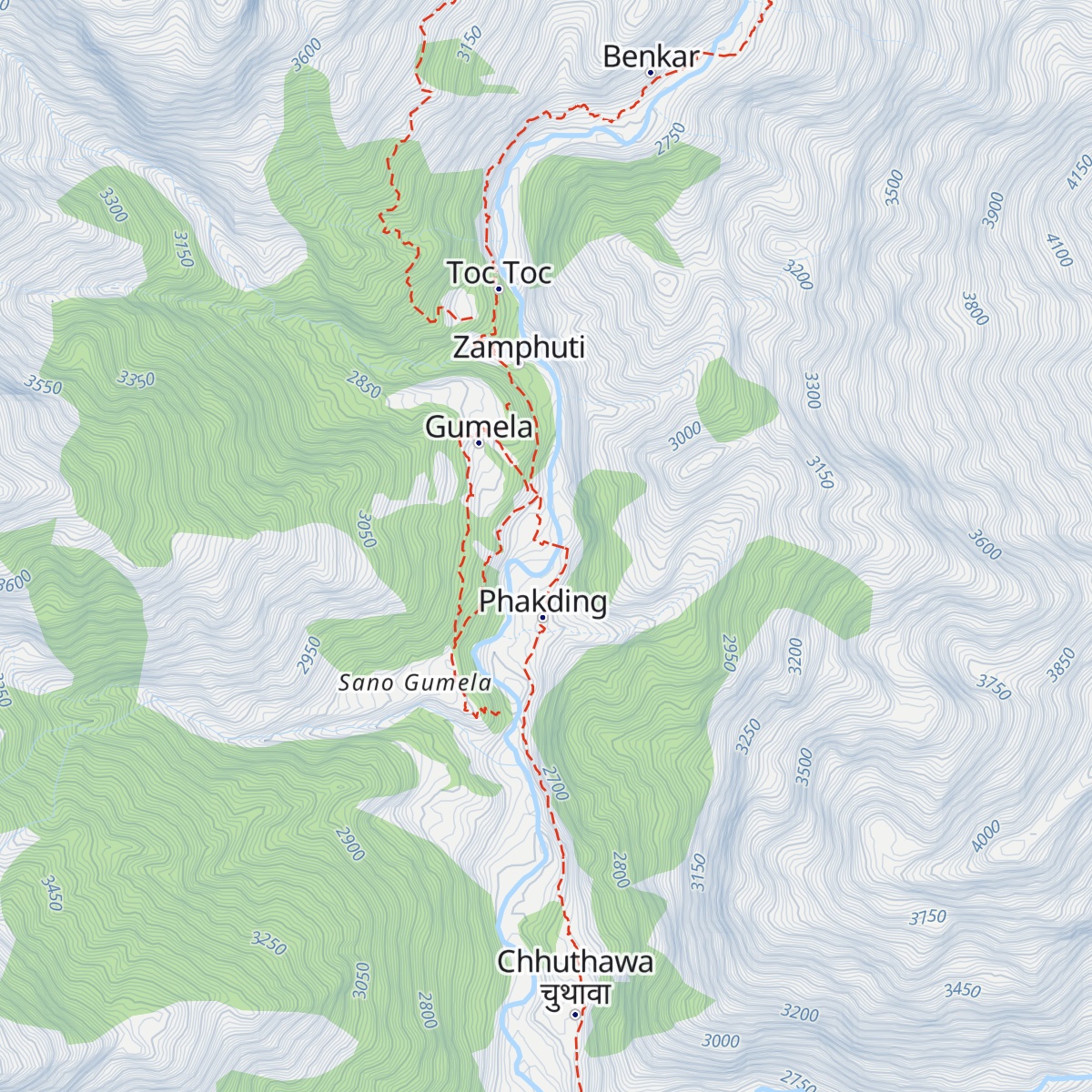 Phakding map