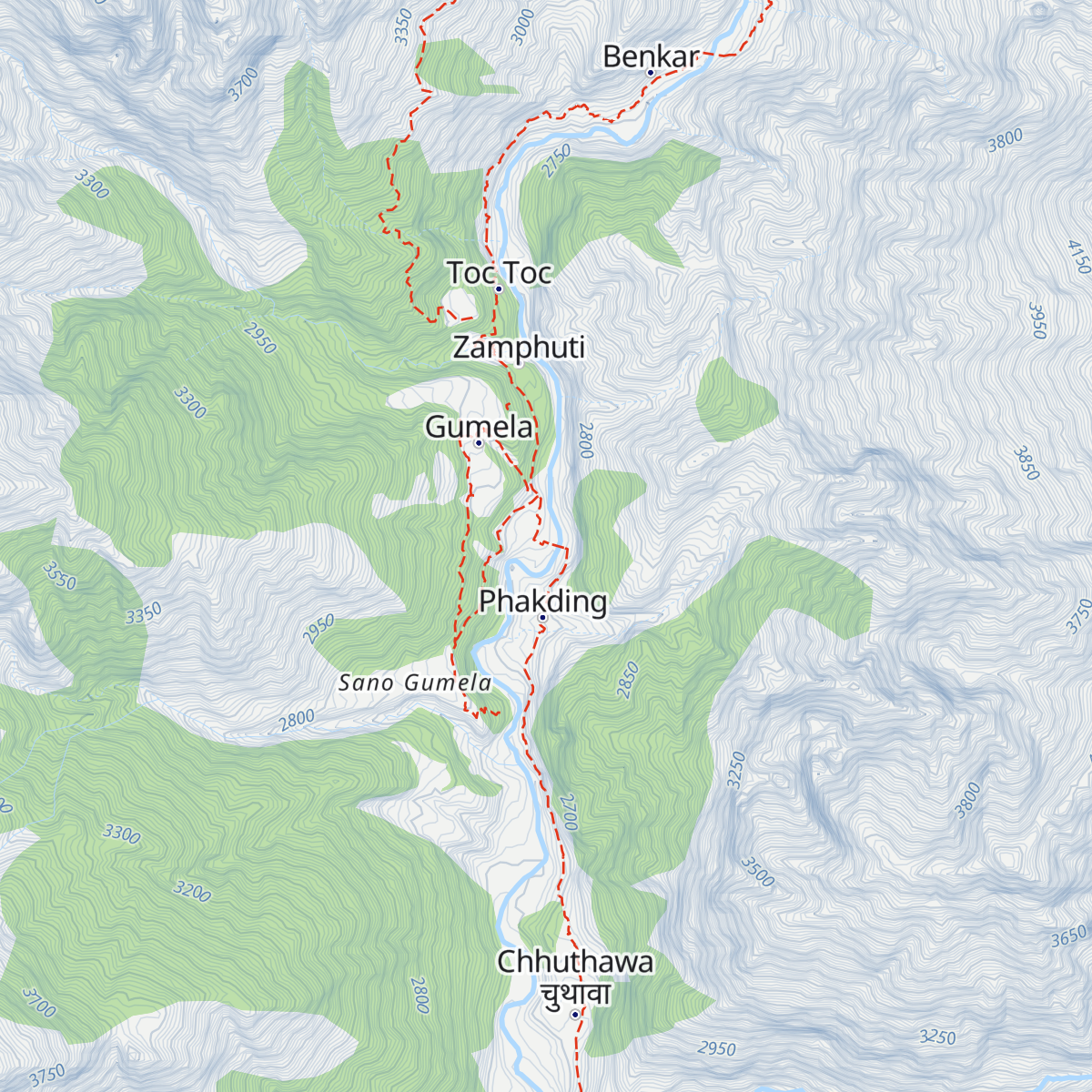 Phakding map