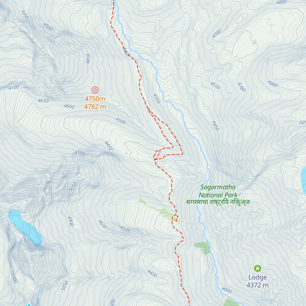 Namgyal Lodge, Machermo map