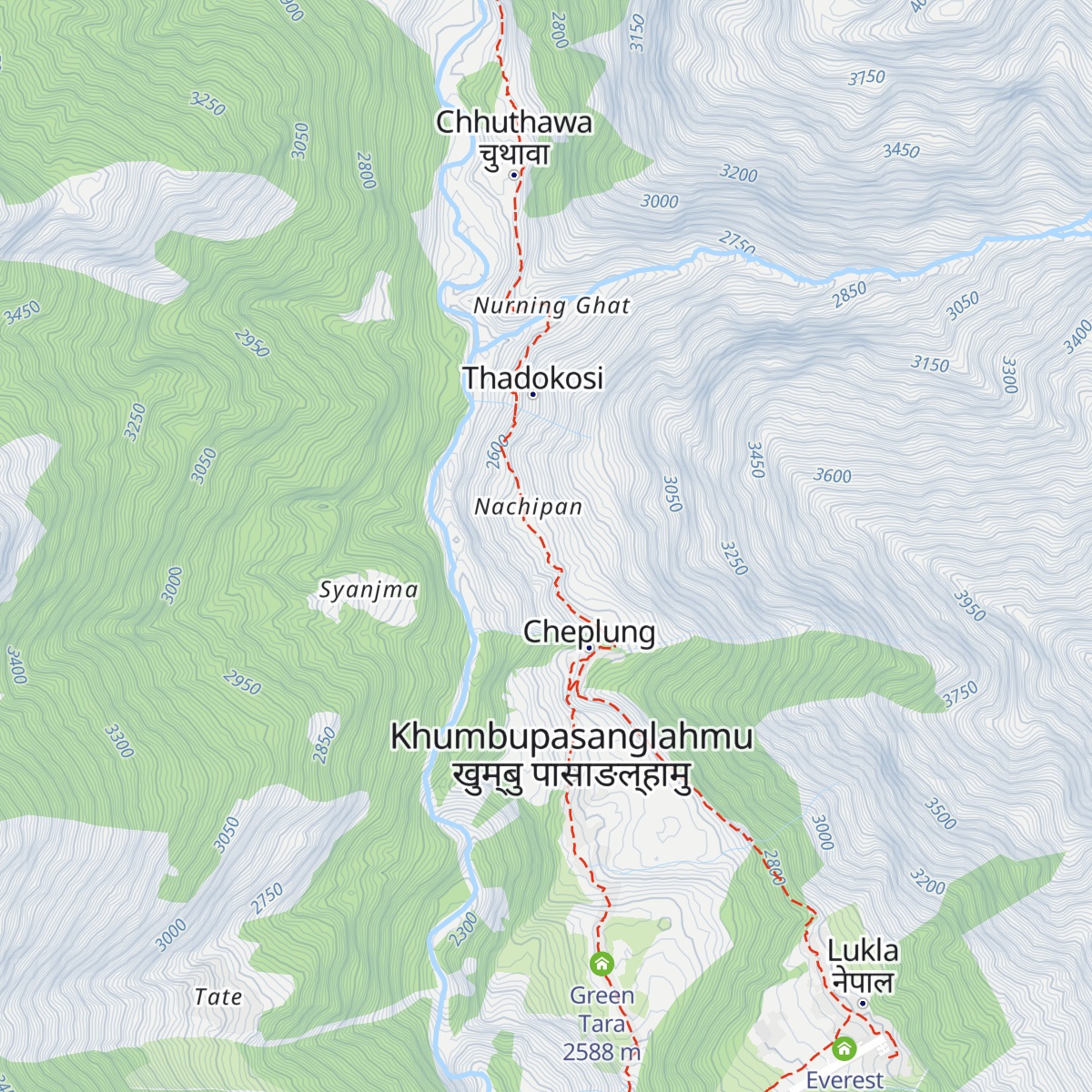 Alpine guest house map