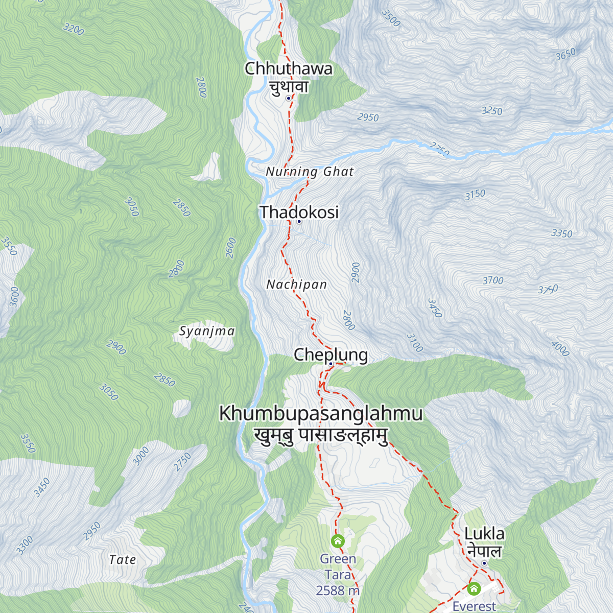 Alpine guest house map