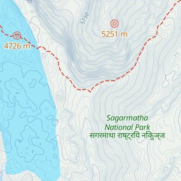 Map of Khumbi-La