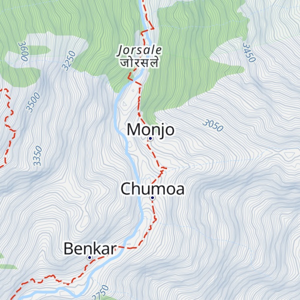Map of Monjo