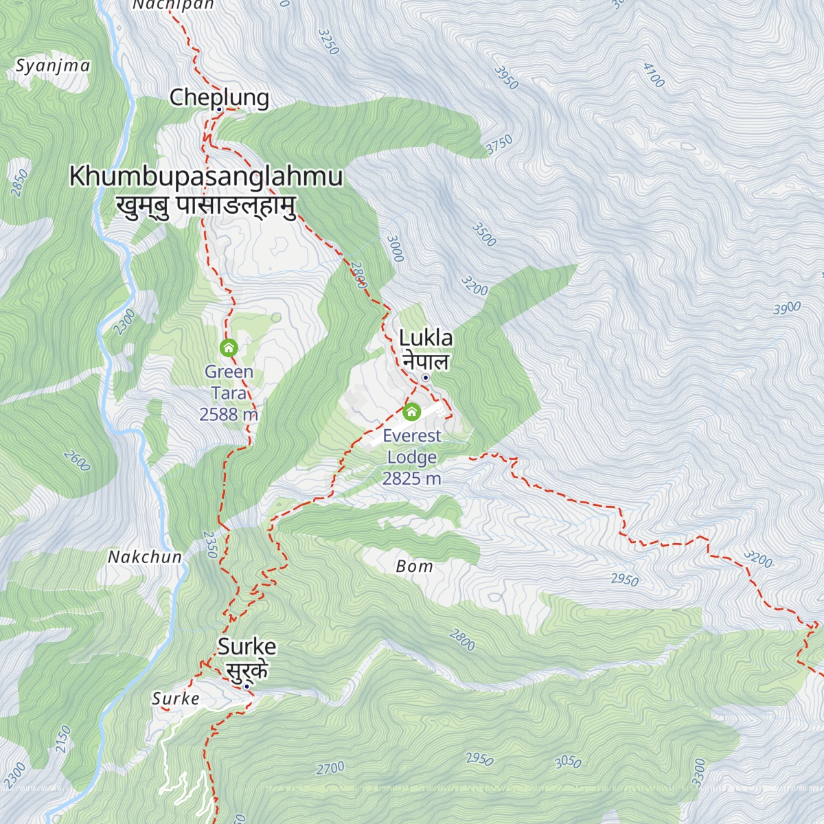 Everest Lodge map