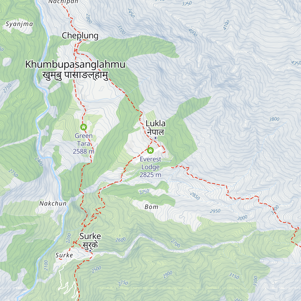 Everest Lodge map