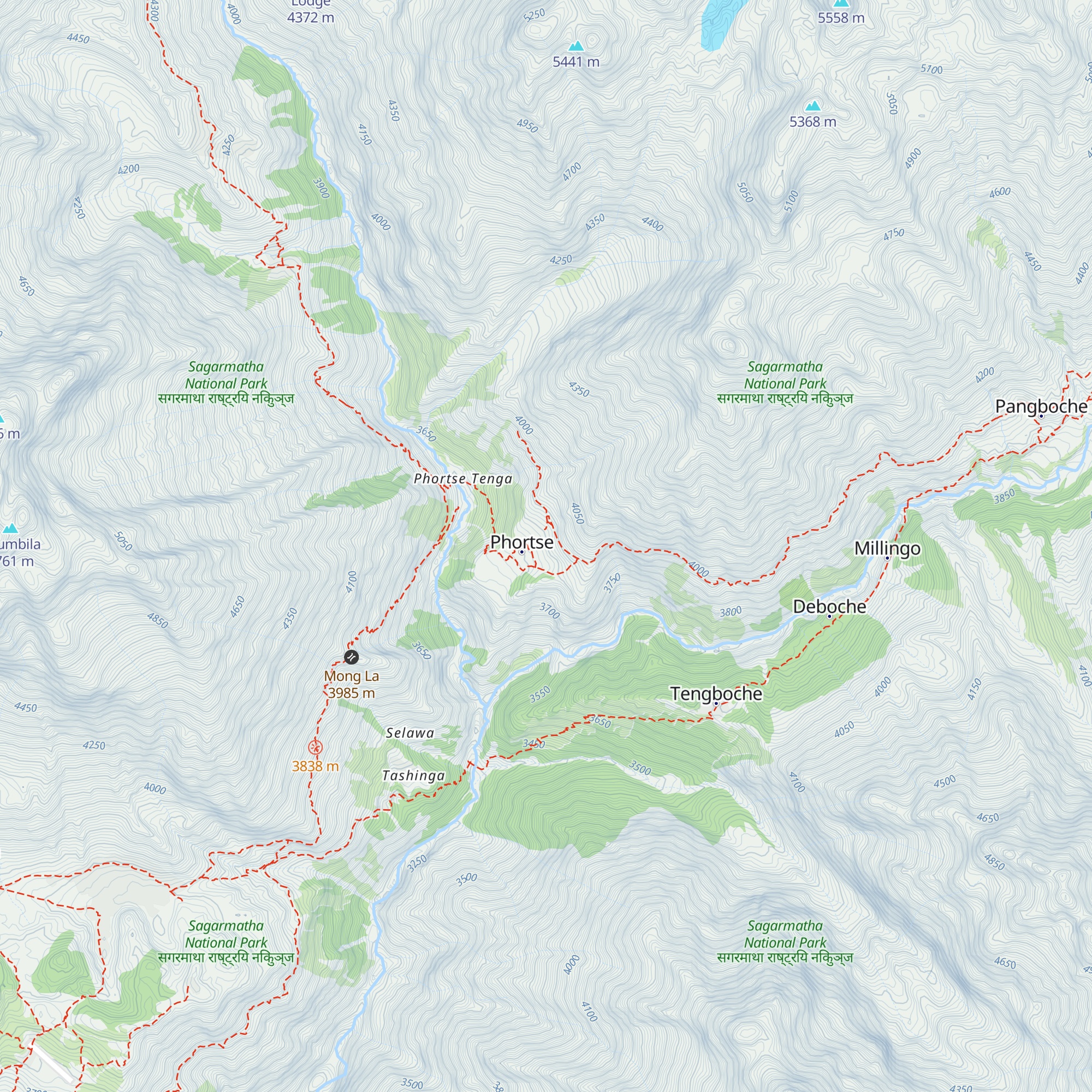 Tashi Friendship Lodge map
