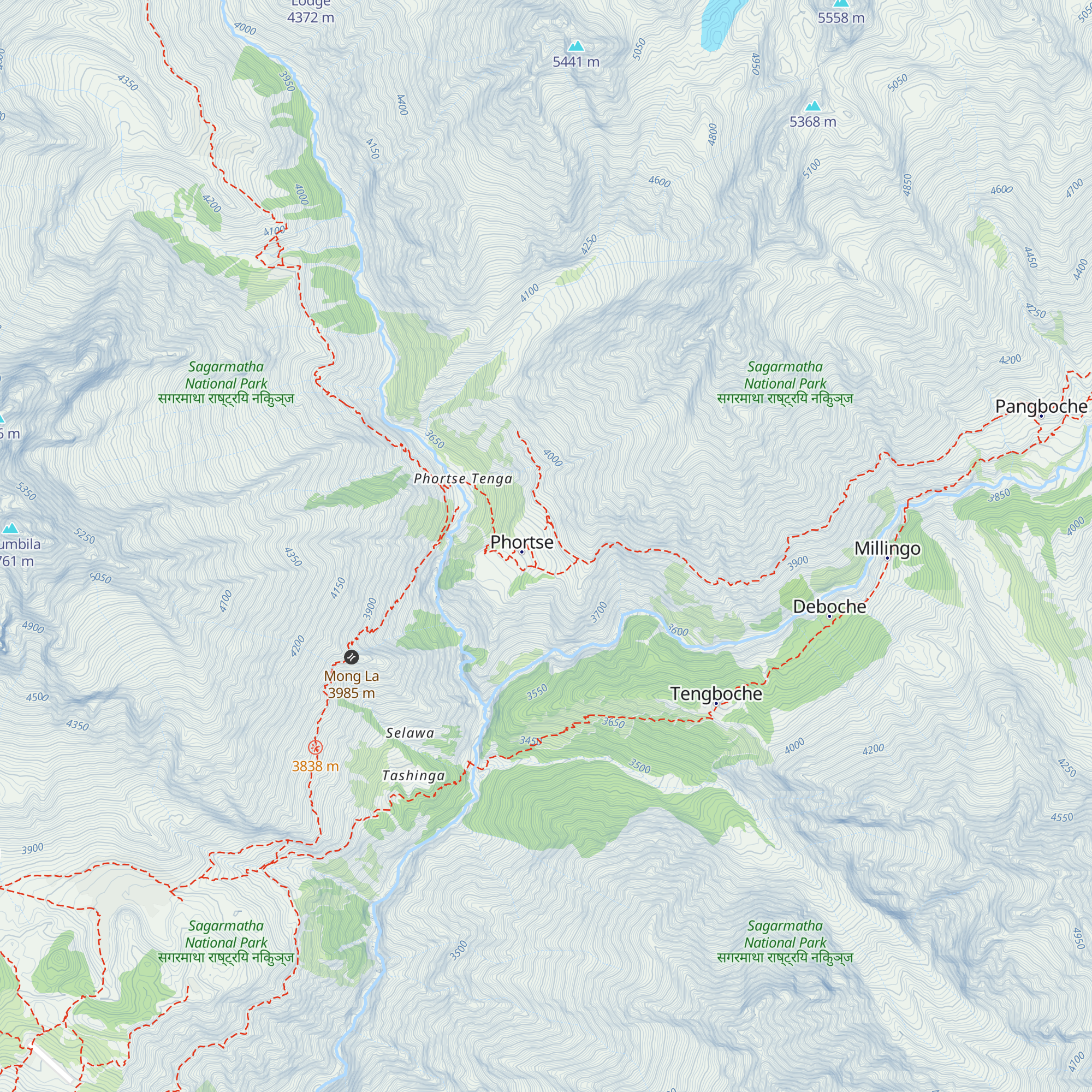 Tashi Friendship Lodge map