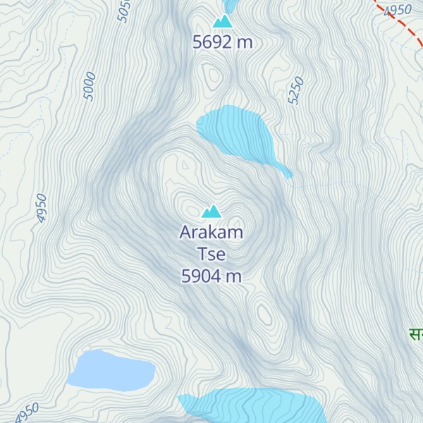 Map of Arakam Tse