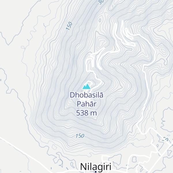 Map of Dhobasilā Pahār