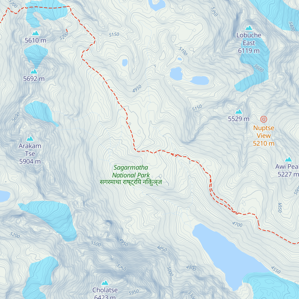 Cholatse Guest House map