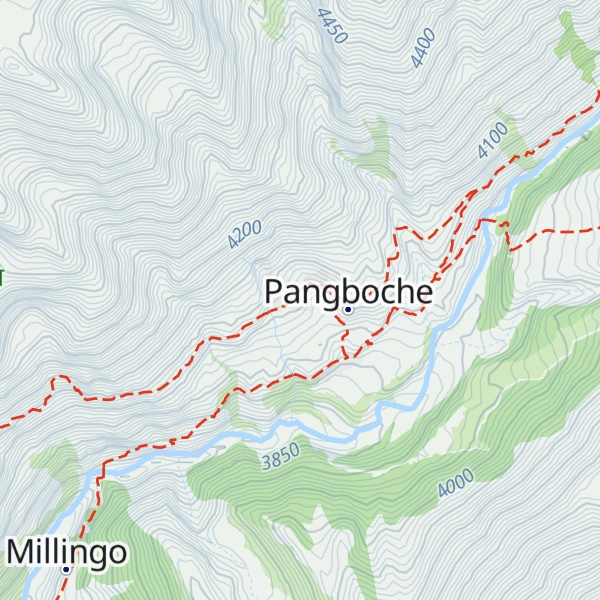 Map of Pangboche