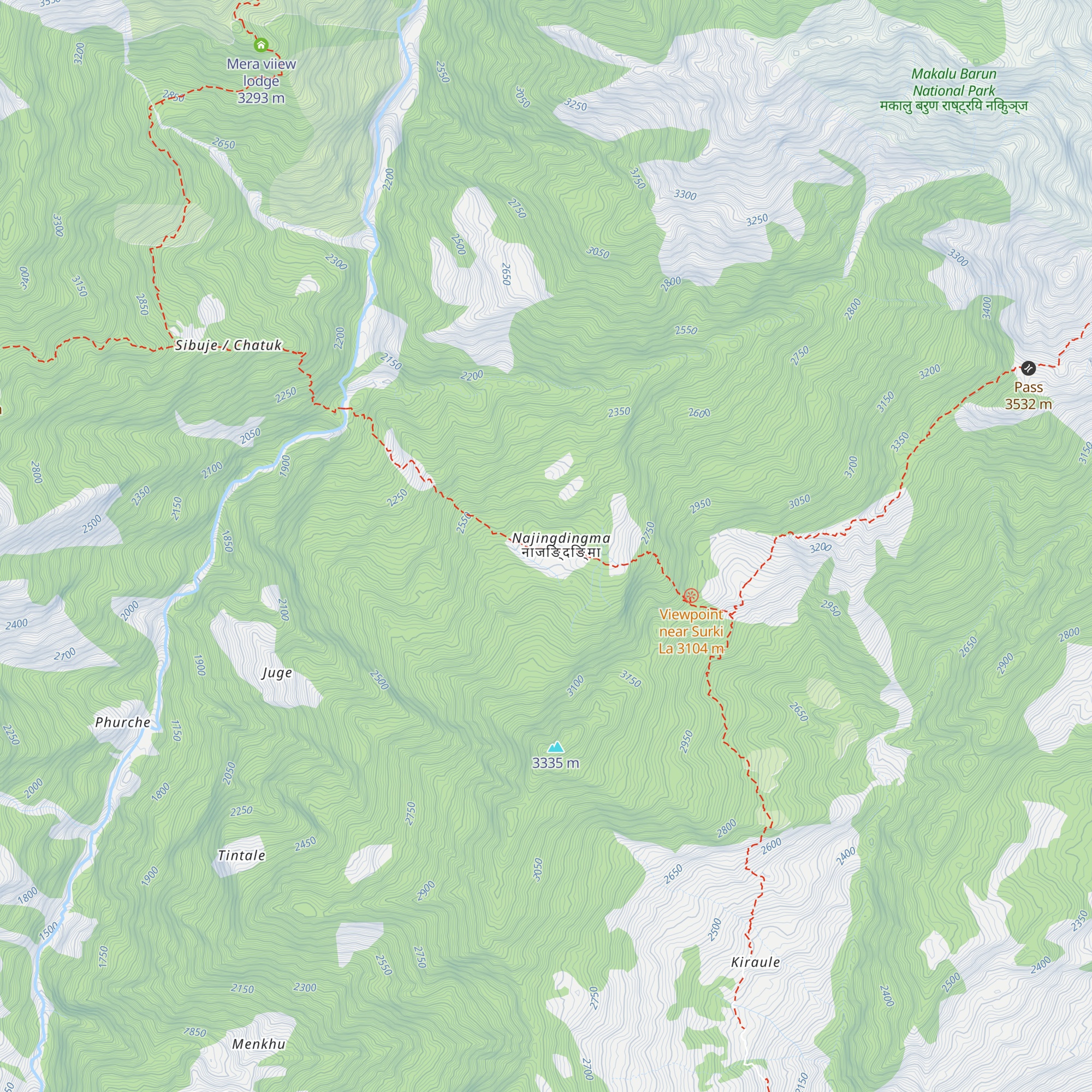 Namaste Lodge map