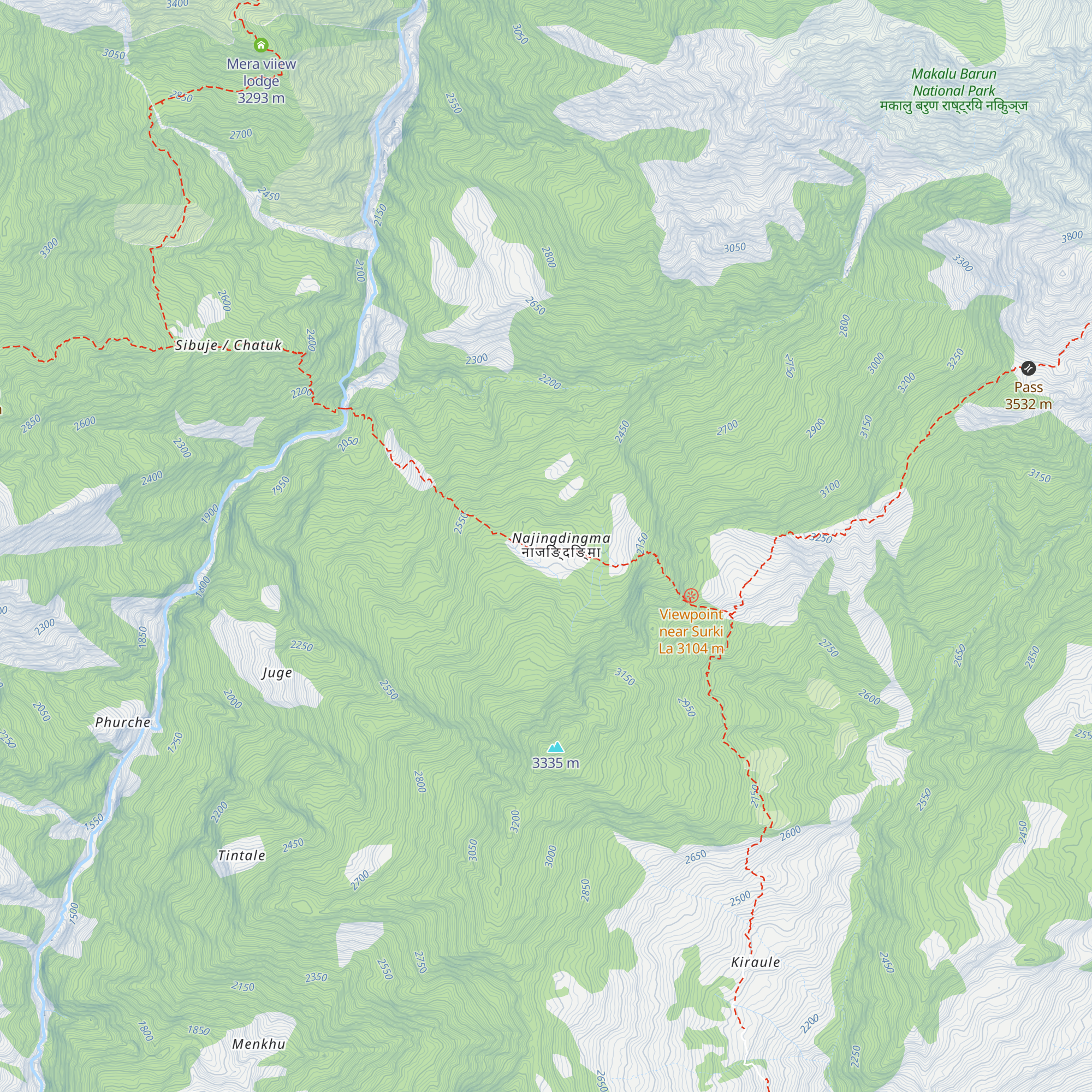 Namaste Lodge map
