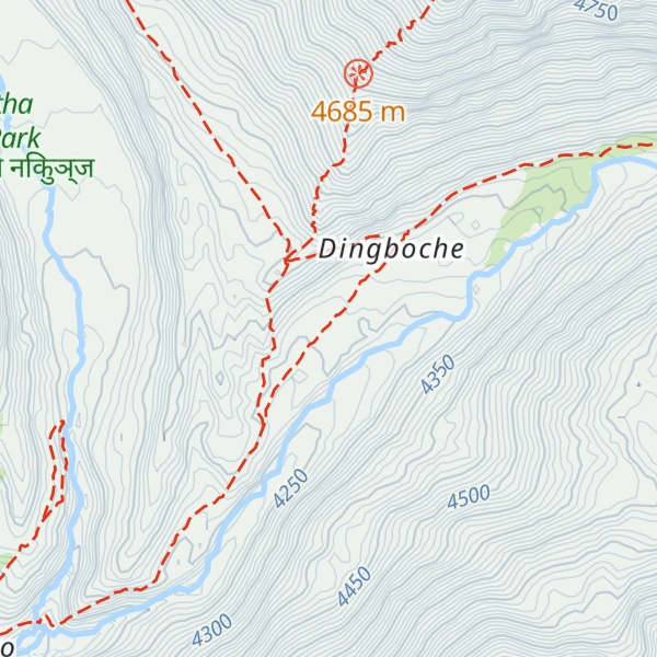Map of Tashi Delek Lodge and Restaurant