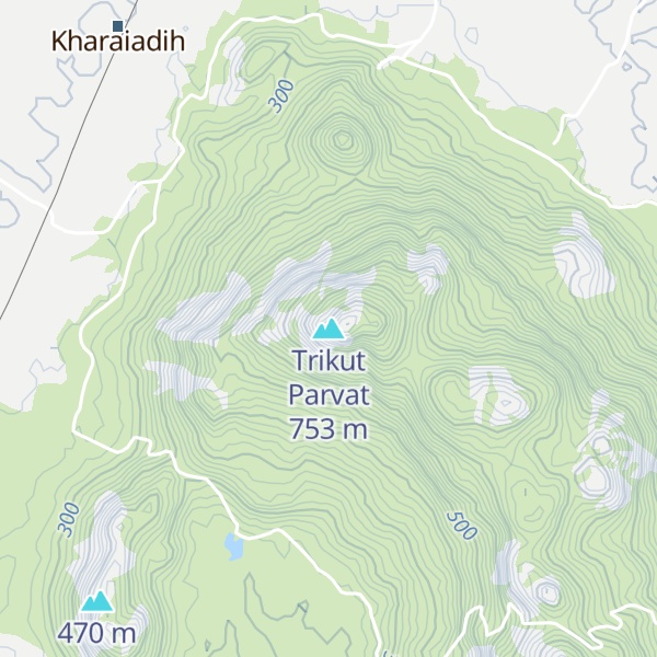 Map of Trikut Parvat